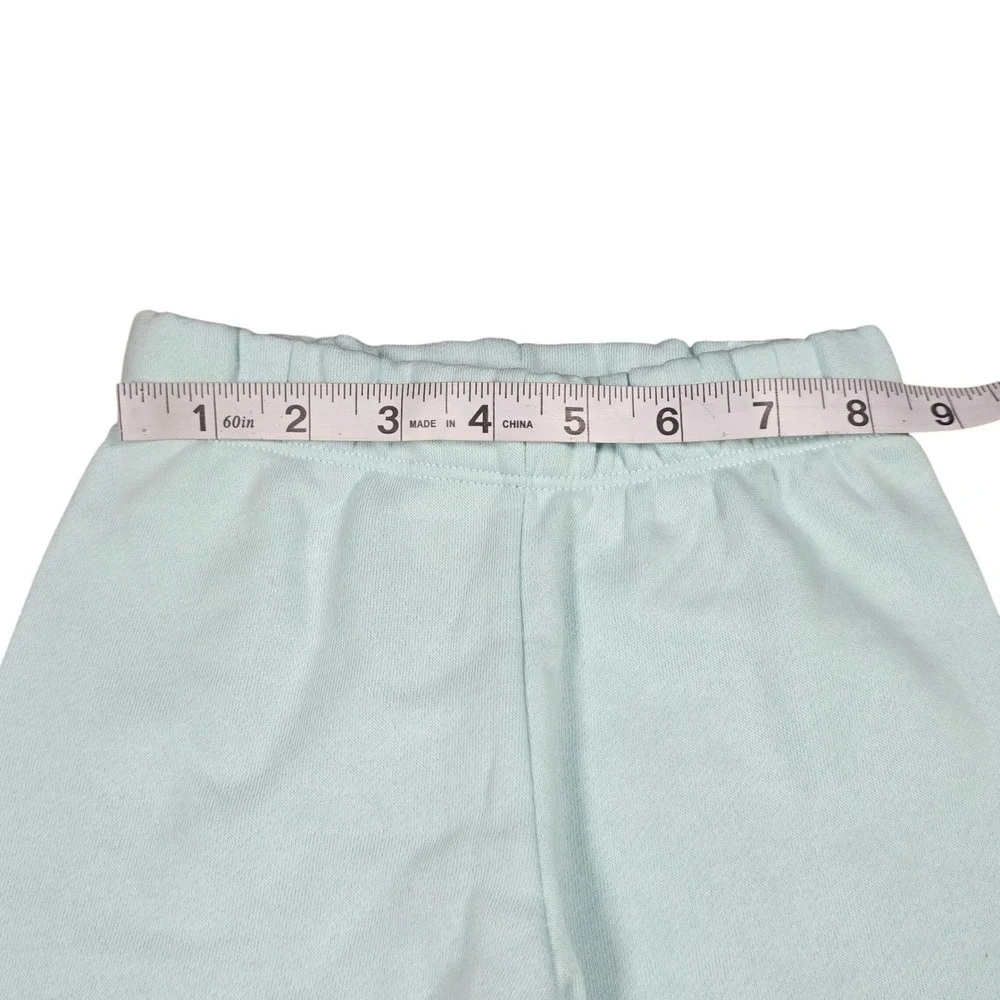 Wonder Nation Baby Girls Aqua Sunshine Fleece Sweatshirt and Pants Set 12M NEW‎